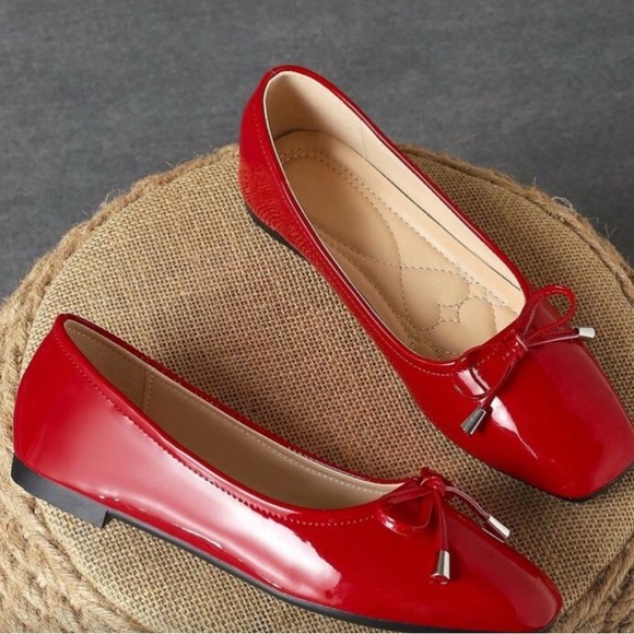 Women's Fashionable Square Toe Buckle Detailed Flat Shoes Autumn - Picture 4 of 4